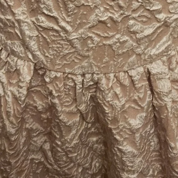 EUC NWOT | Girl's Knee-Length Creme & White Dress | Size: 10-11 - Picture 5 of 9